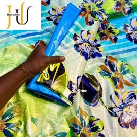 Bazin Fleuri – Élégance et Originalité à 25 000 FCFA le complet