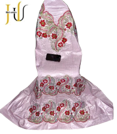 Bazin Organza – Tissu Raffiné à 60 000 FCFA le complet
