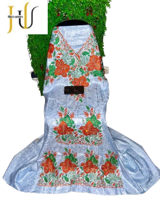Bazin Organza – Tissu Raffiné à 60 000 FCFA le complet